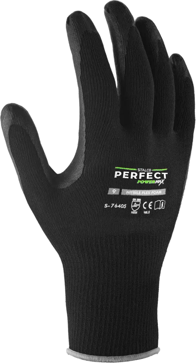 Nylon handschoenen NITRILE FLEX FOAM 7 STALCO PERFECT S-76401