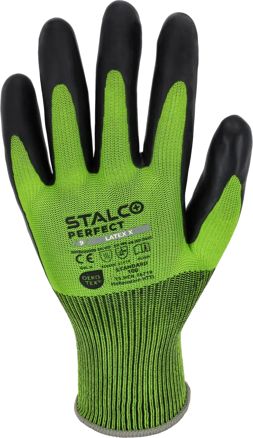 Polyester handschoenen LATEX X 11 STALCO PERFECT S093200011