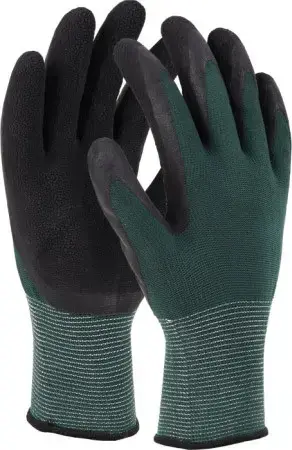 Polyester gloves LATEX FOAM S 10 STALCO S-48035