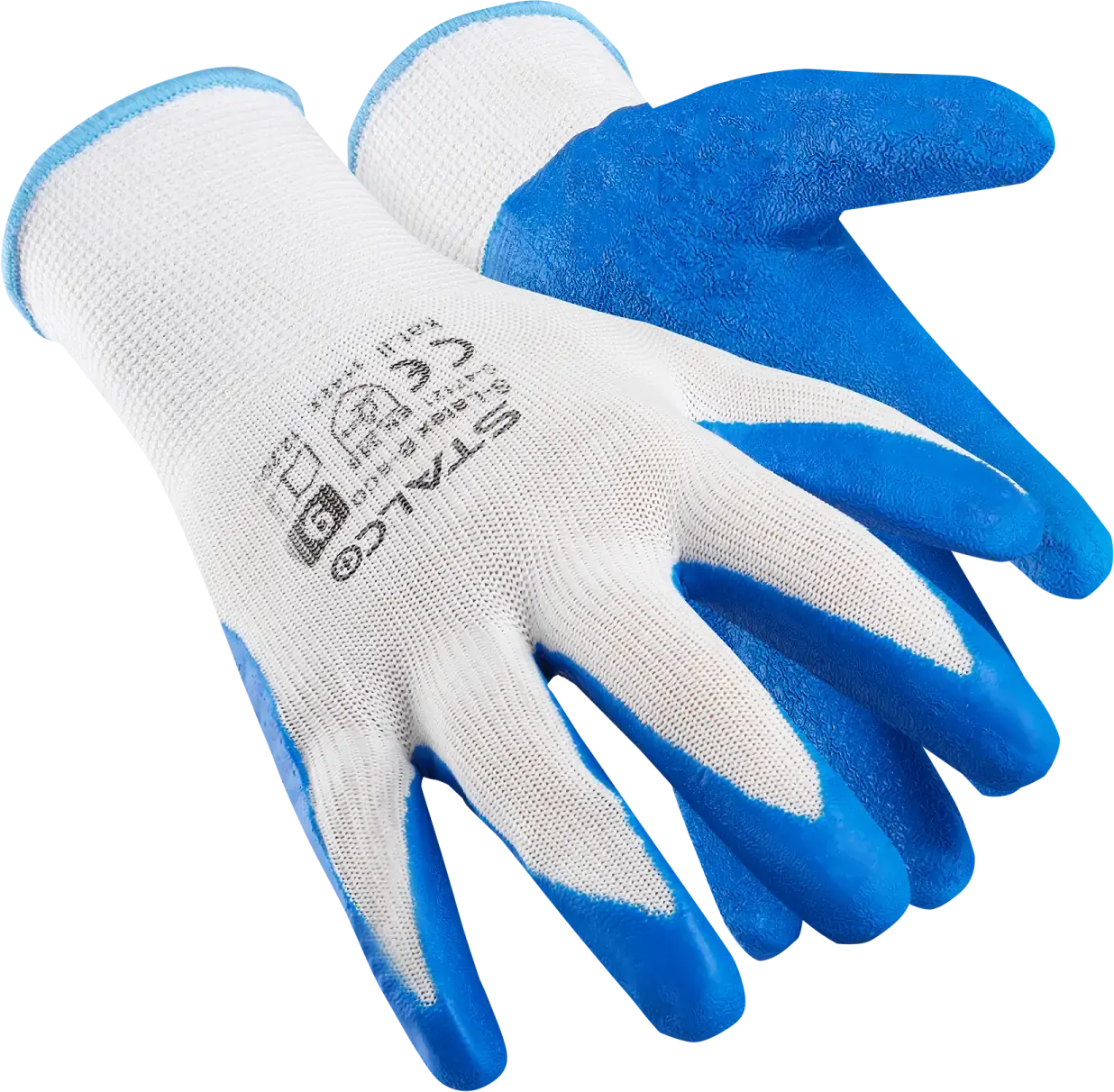 Polyester gloves S-LATEX B ECO 10 STALCO S-47123