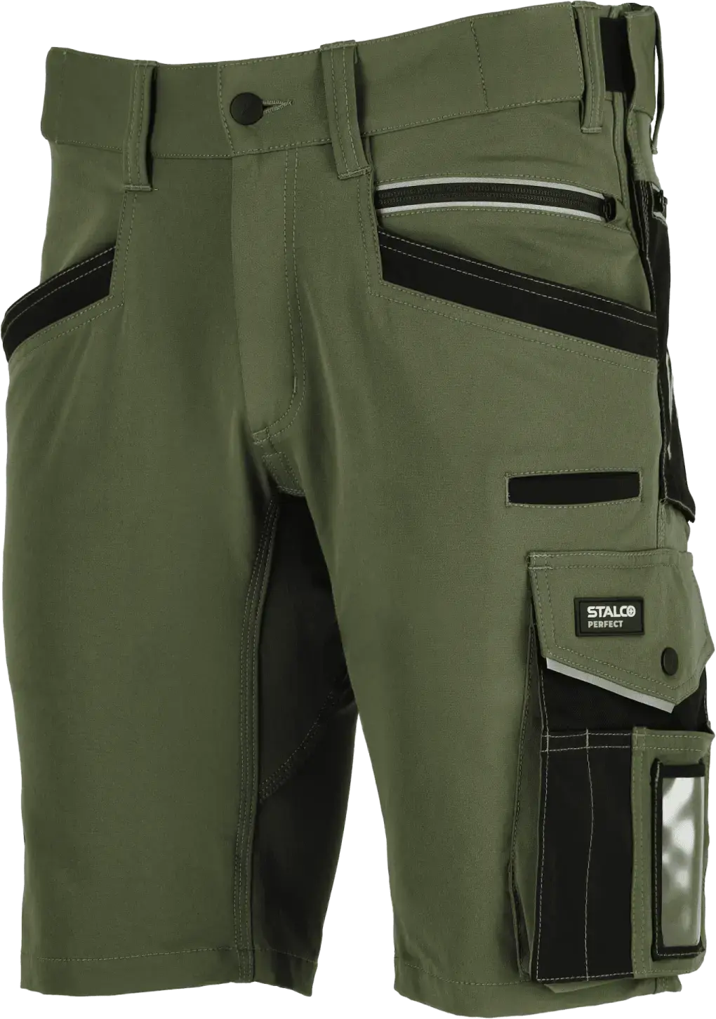 Werkshort STRETCH LINE XL Olijfgroen STALCO PERFECT S-79332
