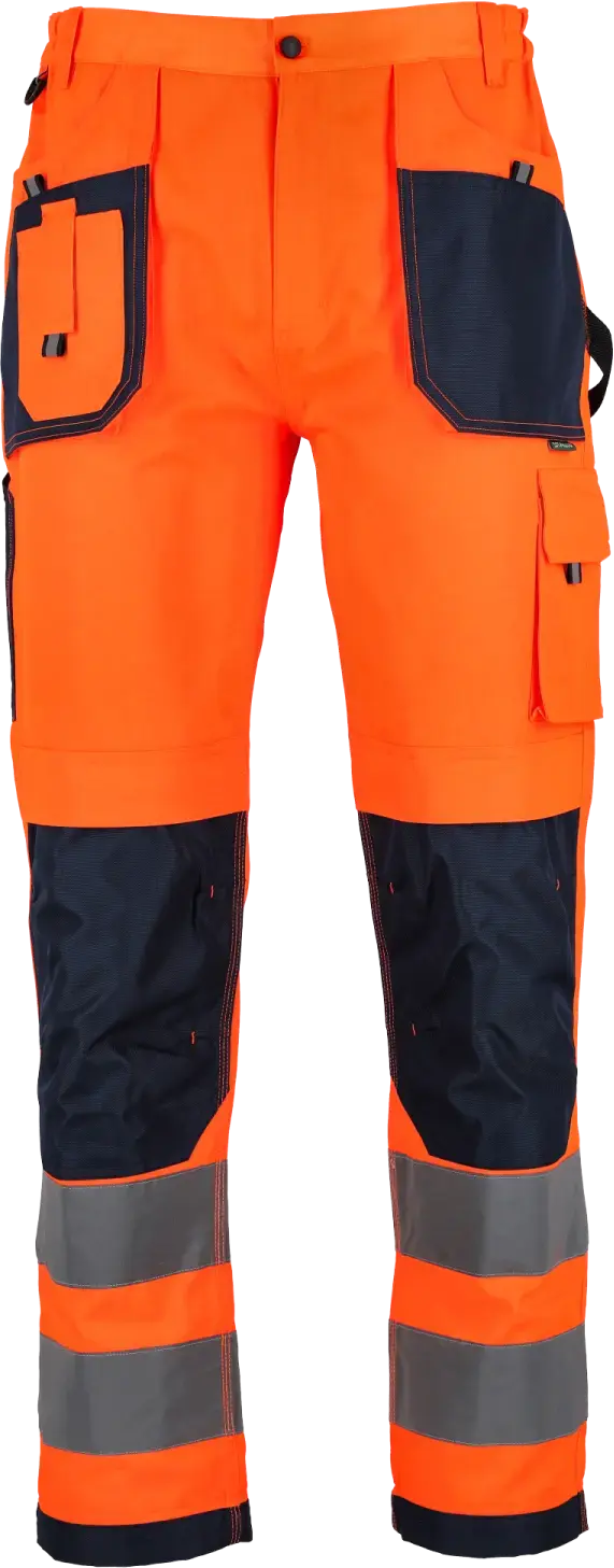BASIC NEON LINE 4XL Orange Hi-Vis Work Trousers STALCO S-51666