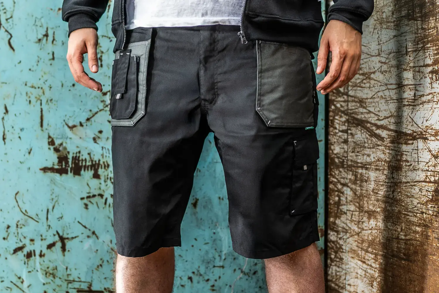 BASIC LINE Work Shorts S Black STALCO S-51042