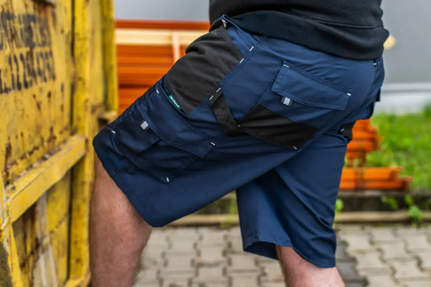 BASIC LINE 3XL Navy Blue Work Trousers Shorts STALCO S090200005