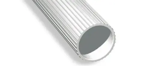 Ribbed spacer tube