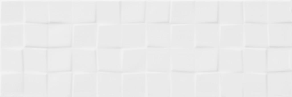 WHITE GLOSSY STRUCTURE CUBES 20X60 W476-016-1
