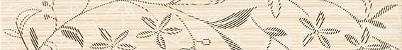 TANAKA CREAM BORDER FLOWER 5X40 WD798-014