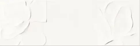 STRUCTURE PATTERN WHITE FLOWER STRUCTURE 25X75 OP365-004-1