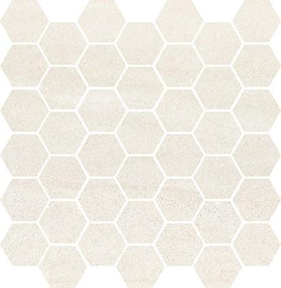 BANTU CREAM HEKSAGON SMALL MOSAIC GLOSSY 29X30 WD598-003
