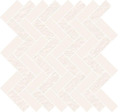 WHITE MICRO MOSAIC PARQUET MIX 31X33 OD569-005