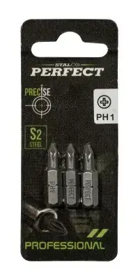 Bit 1/4" Phillips - blister PH 1x25mm (3 pcs) STALCO PERFECT S-66341