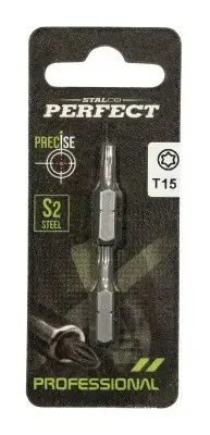 Bit 1/4" Torx - blister TORX 10x25mm (2 pcs) STALCO PERFECT S-66369