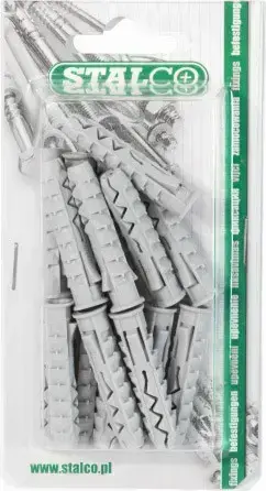 Expansion plug sleeve for solid KA materials , drilling diameter: ø6mm, screw diameter: ø3.5mm, 32 pcs. STALCO BKA-.6*35
