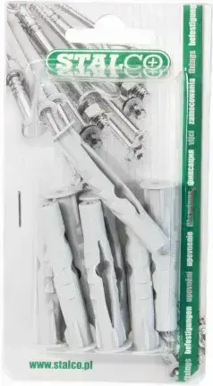 Universal expansion plug sleeve KUP drilling diameter: ø6mm, screw: ø3.5mm, 20 pcs. STALCO BKUP-.6*35