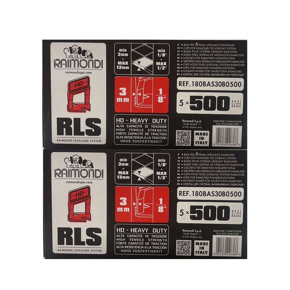 Raimondi Leveling Clips 3 mm 10,000 pieces