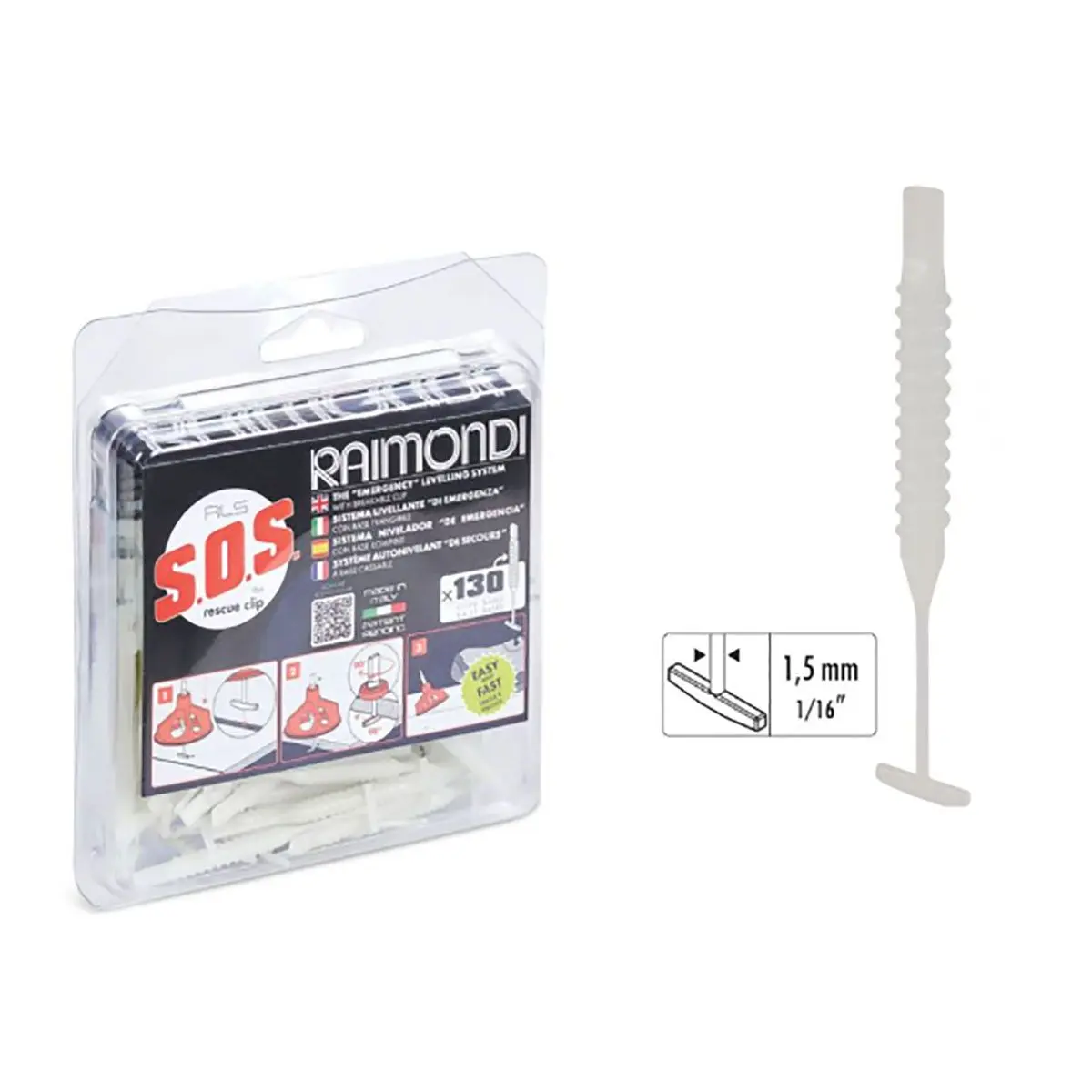 Raimondi R.L.S. SOS leveling system 130 pieces