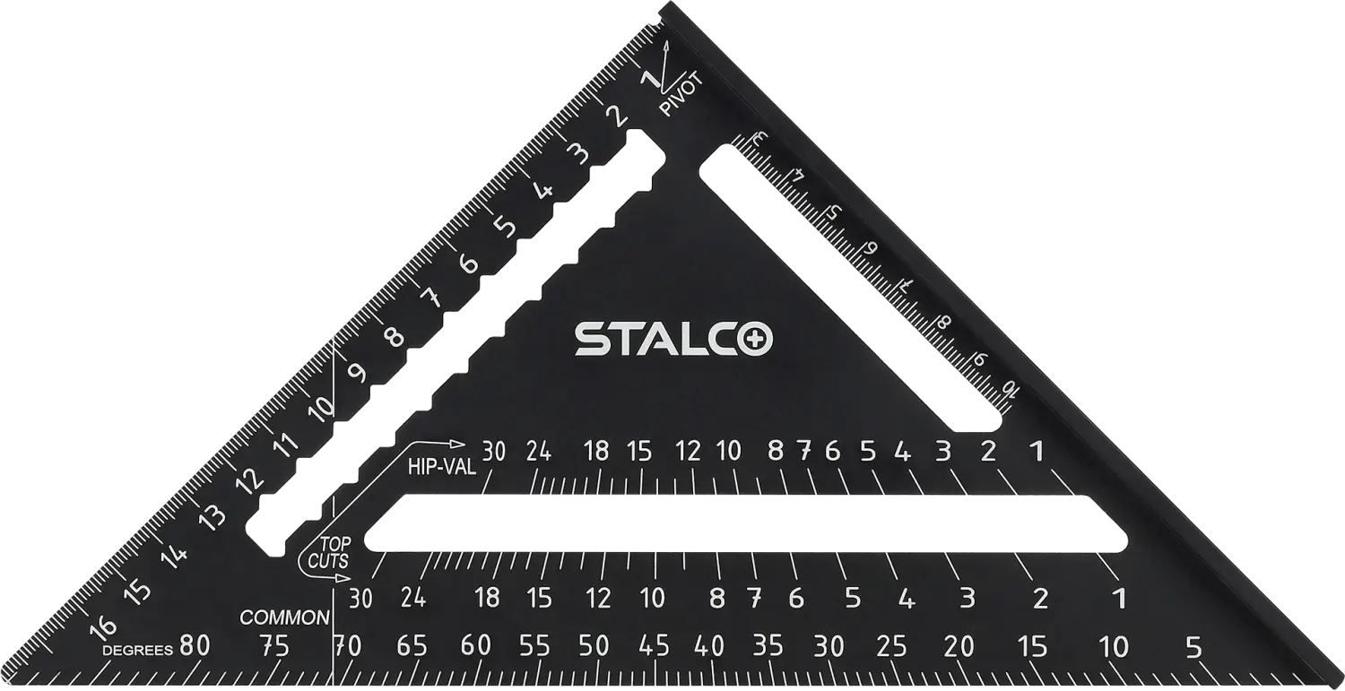 Aluminium bouwhaak met voet 175 mm dikte 3,8 mm STALCO S010417303 STALCO S010417303