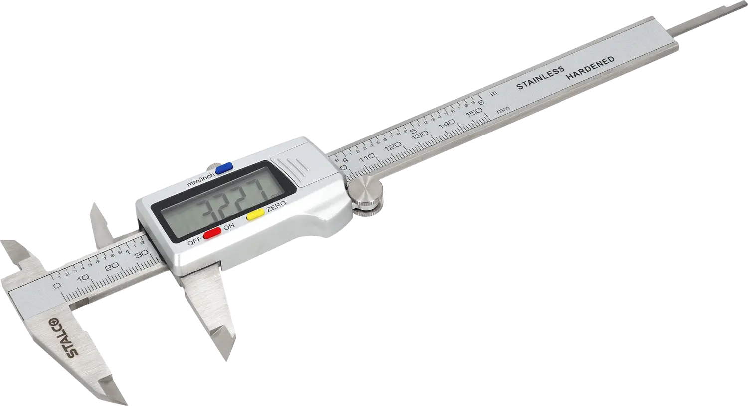 Digital Caliper 0-150 mm Accuracy 0.01 mm Battery 1.5V STALCO S010501215 STALCO S010501215