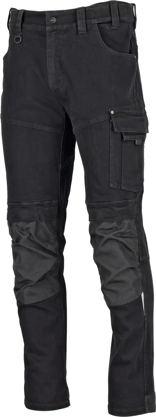 DANNY 3XL werkbroek van zwarte denim STALCO S090181006