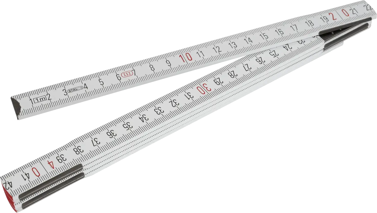 Folding wooden ruler 1m STALCO S-10321
