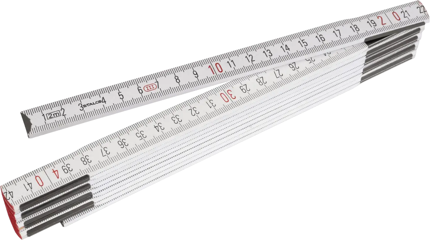 Folding wooden ruler 2m STALCO S-10322