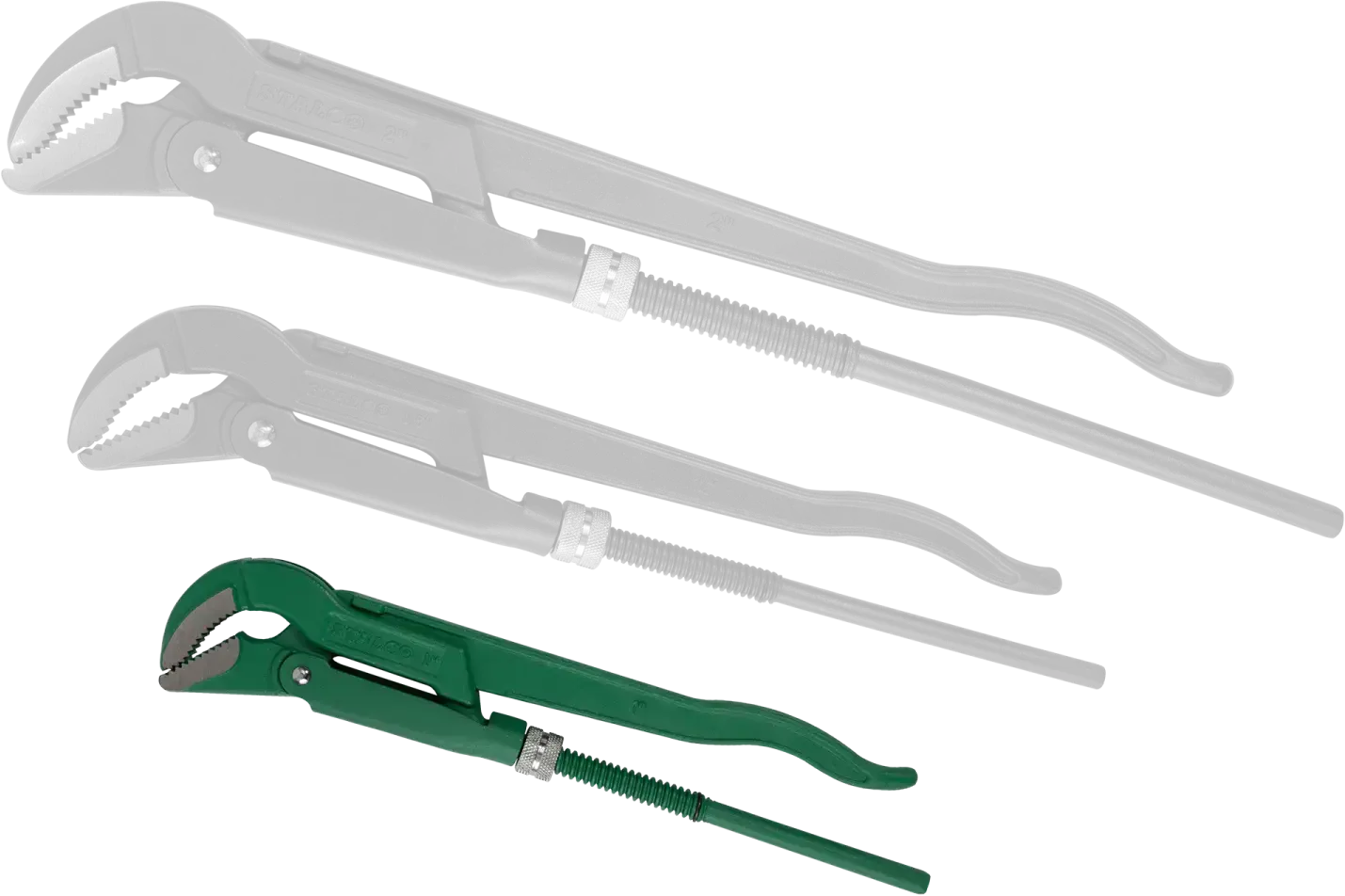 Pipe wrench 45° 1.5” STALCO S-15043