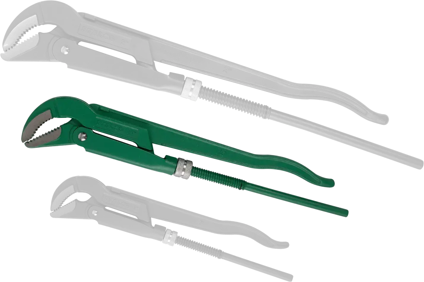 Pipe wrench 45° 1.5” STALCO S-15043