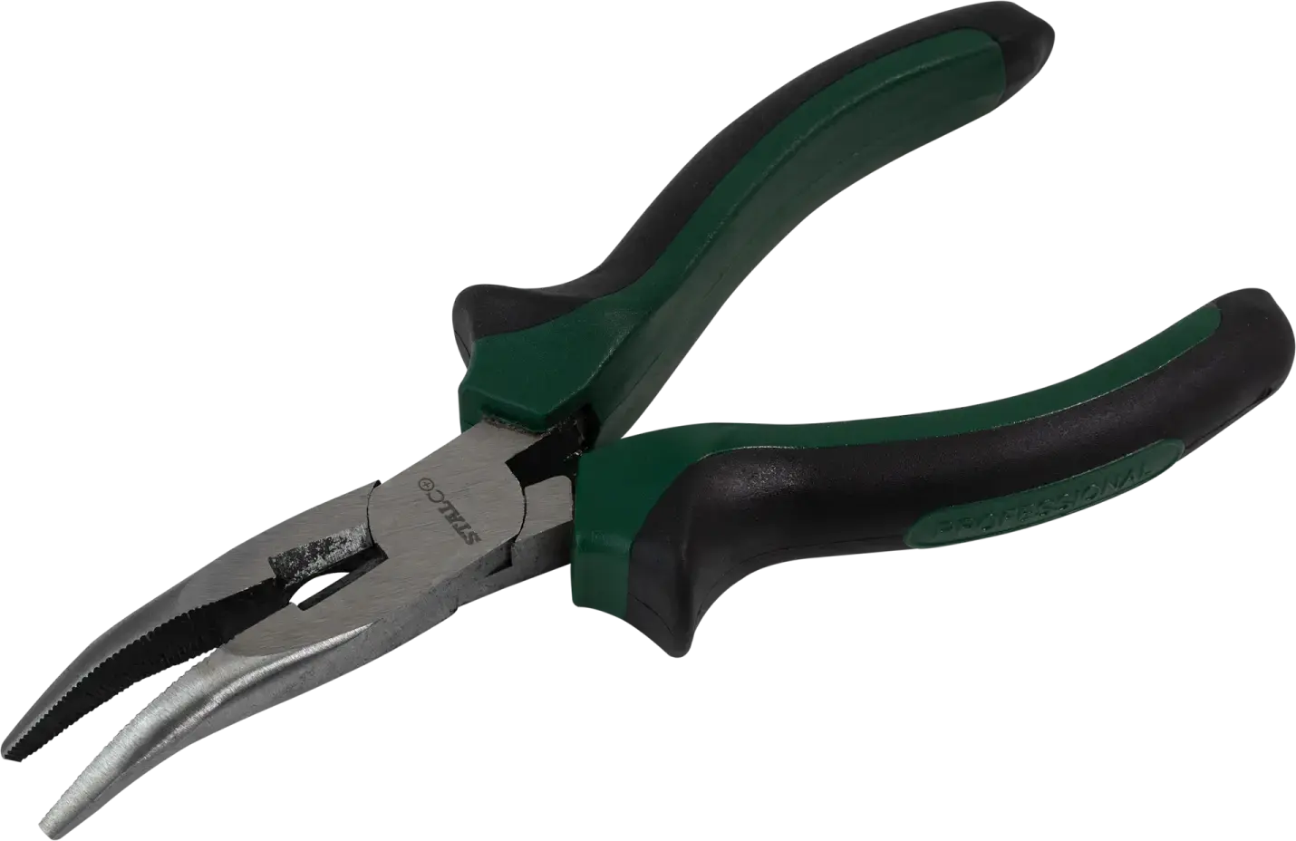 Long-nose pliers, bent 200 mm STALCO S-14048