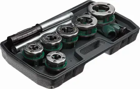 Screw Taps For Pipes 9 pcs STALCO S-20947