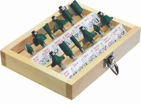 Wood router bits 12 pcs STALCO S-27812