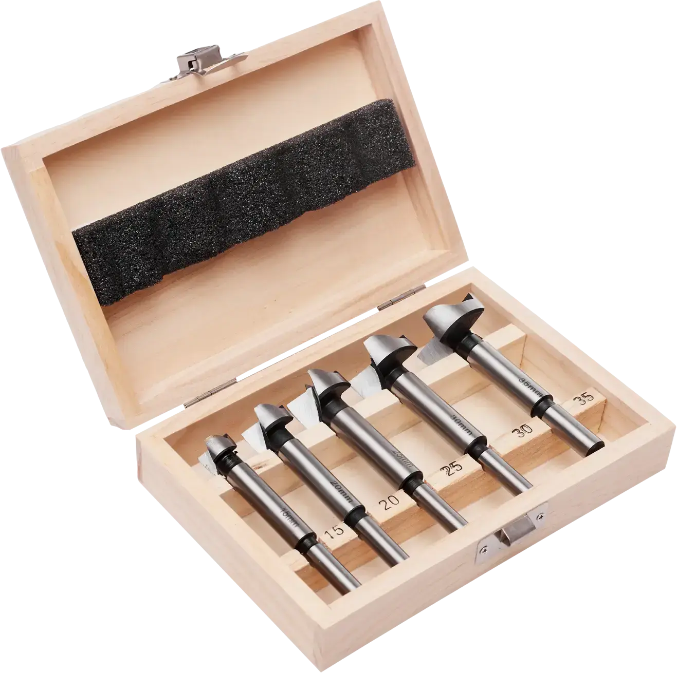 Wood router bits Ø15 - Ø35 mm, 5 pcs STALCO S-27805