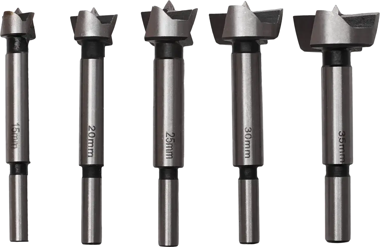Wood router bits Ø15 - Ø35 mm, 5 pcs STALCO S-27805