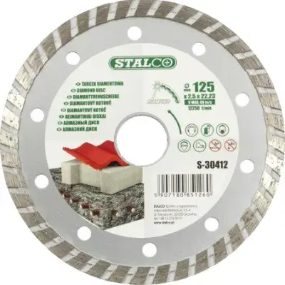 Turbo diamond blade ø 230 x 2.6 x 22.23 mm STALCO S-30423