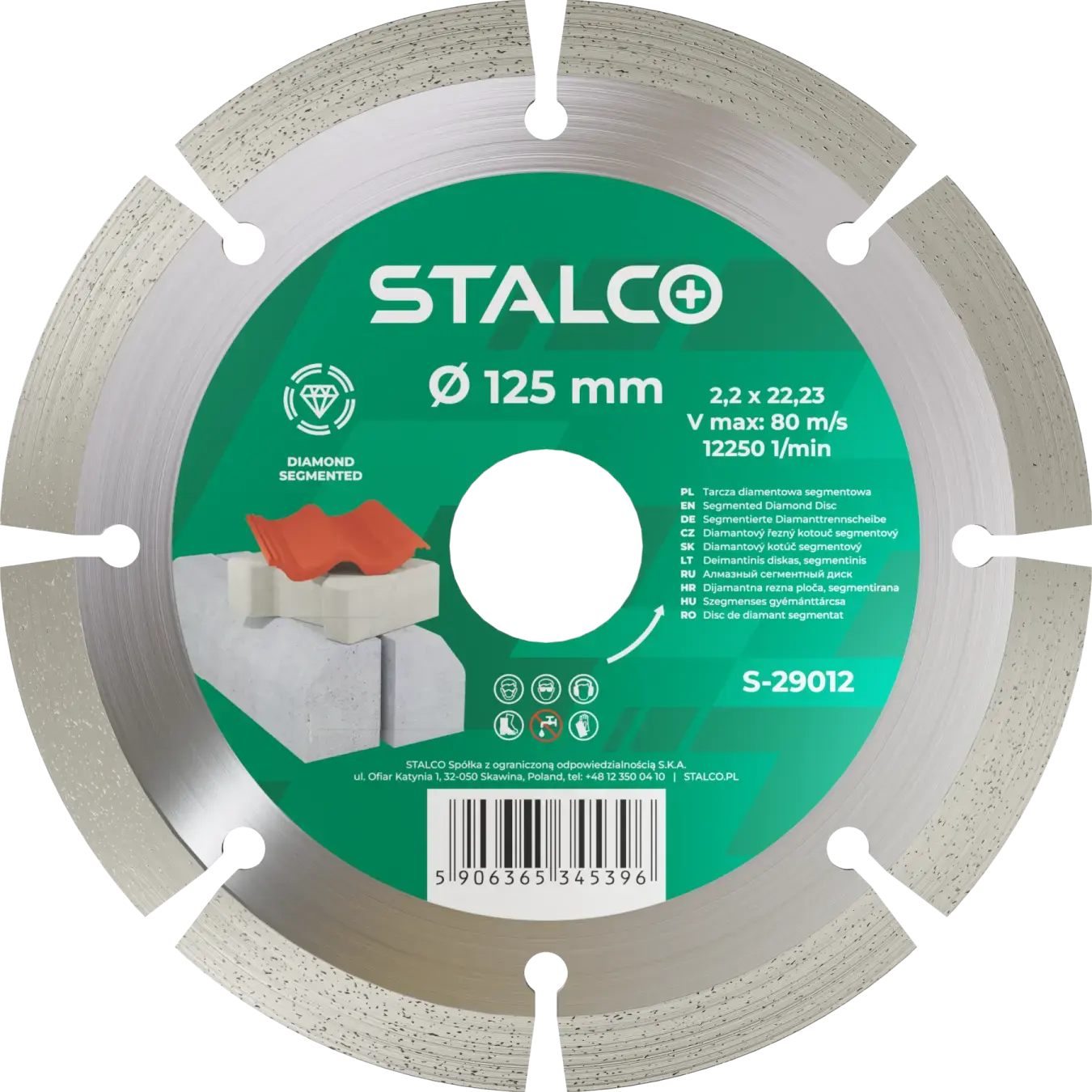 Diamond blade segmented ø300 x 9.0 x 25.4 mm STALCO S-29030