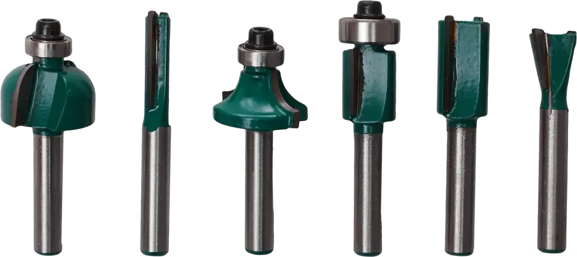Wood router bits 6 pcs STALCO S-27806