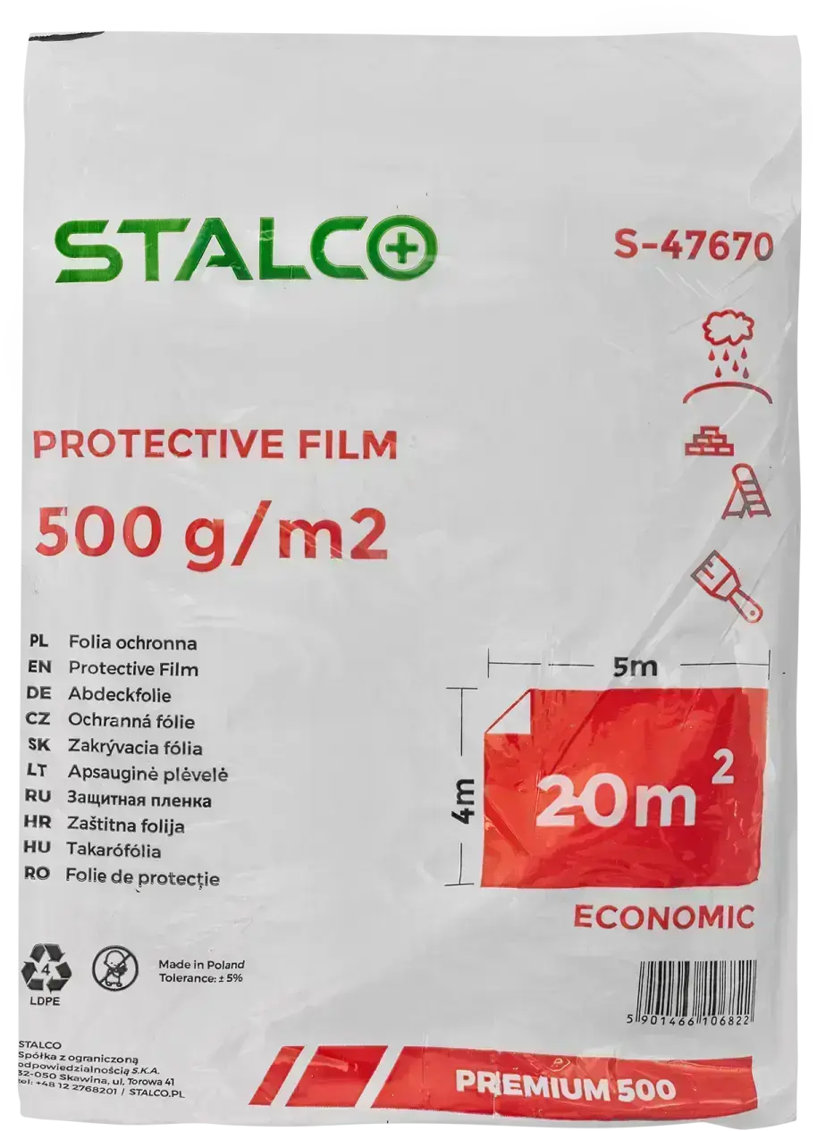 Protective foil STRONG 4x5 m 500 g STALCO S043147670