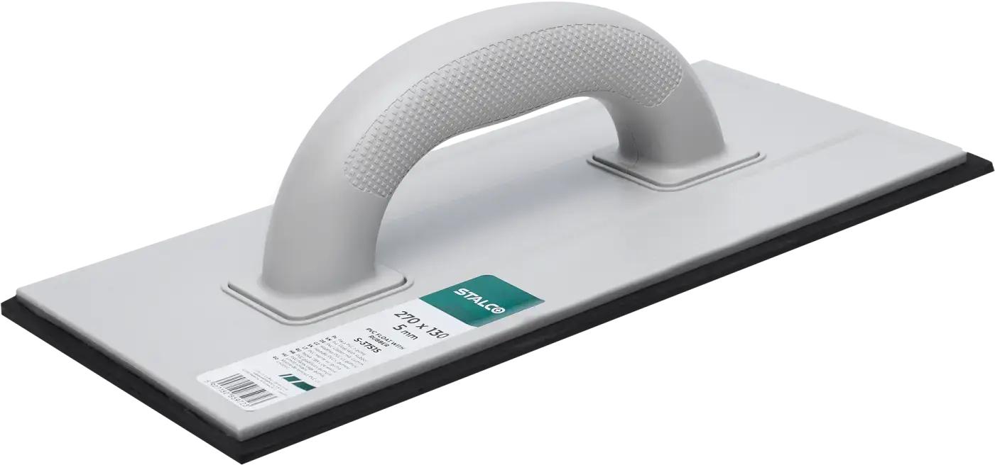 PVC Trowel with Felt / Rubber 270 x 130 mm, felt 5 mm STALCO S-37513
