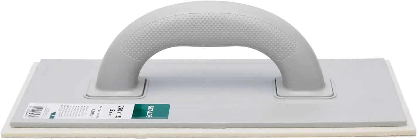 PVC Trowel with Felt / Rubber 270 x 130 mm, rubber 5 mm STALCO S-37515