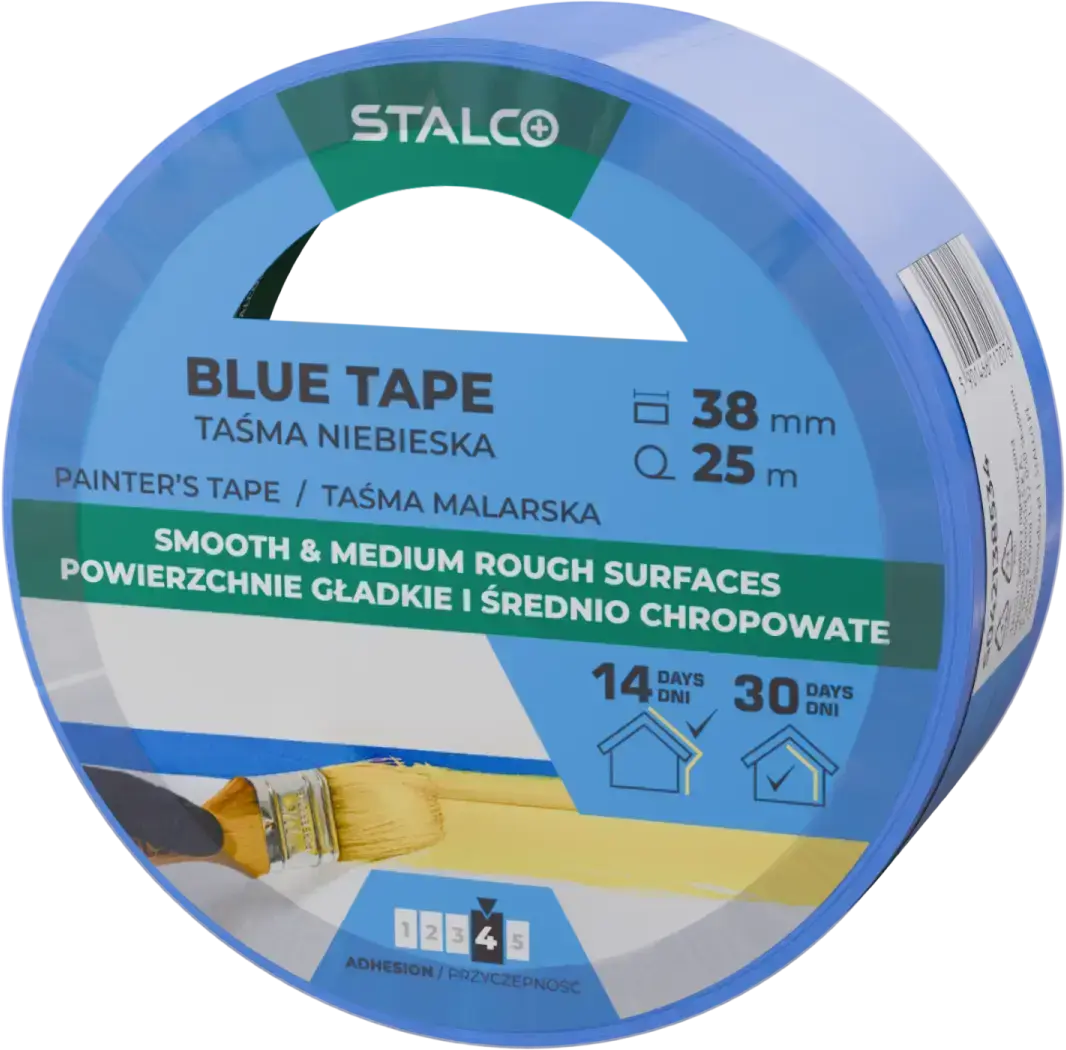 Blue painter’s tape 38 mm x 25 m, blue STALCO S042138534