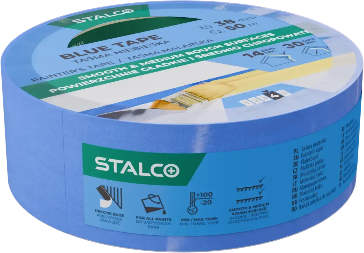 Blue painter’s tape 48 mm x 50 m, blue STALCO S042138546