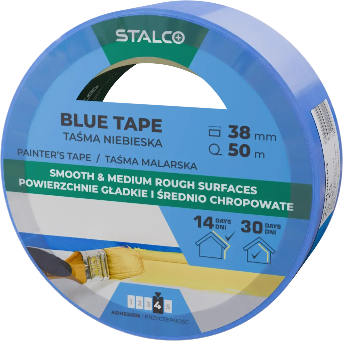 Blue painter’s tape 48 mm x 50 m, blue STALCO S042138546