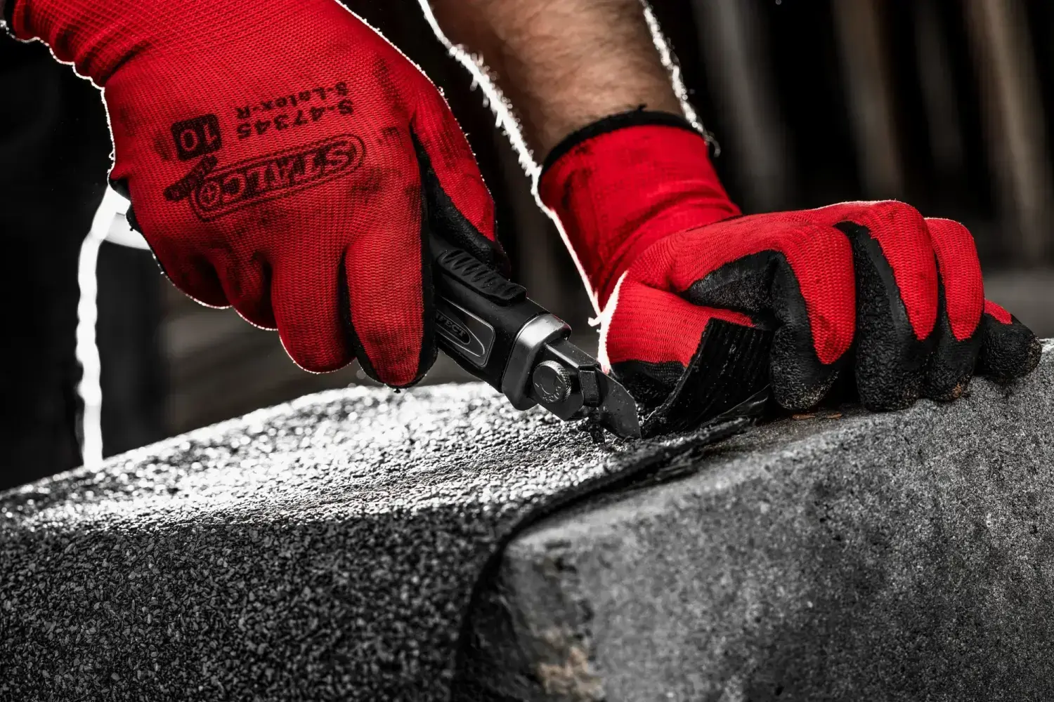 Polyester gloves S-LATEX R 10 STALCO S-47345