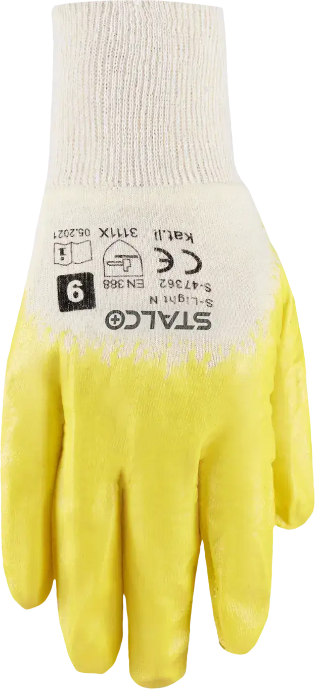 Cotton gloves S-LIGHT N 10 STALCO S-47363
