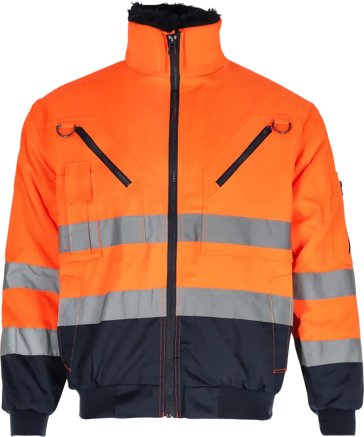 Men's insulated warning jacket PILOT HI-VIS M Orange STALCO S-44085