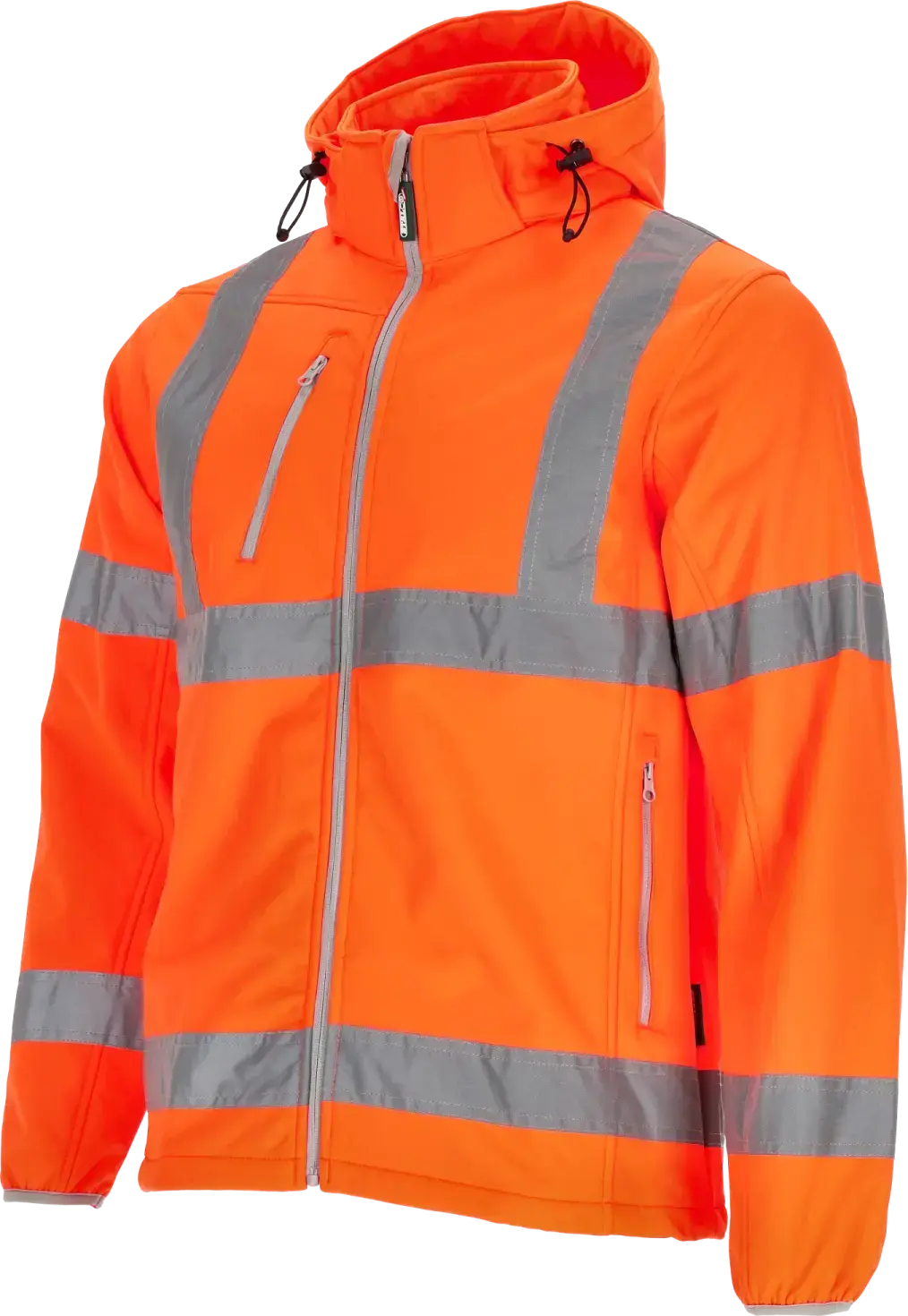Heren high-visibility softshell jas NEON L Oranje STALCO S-44045