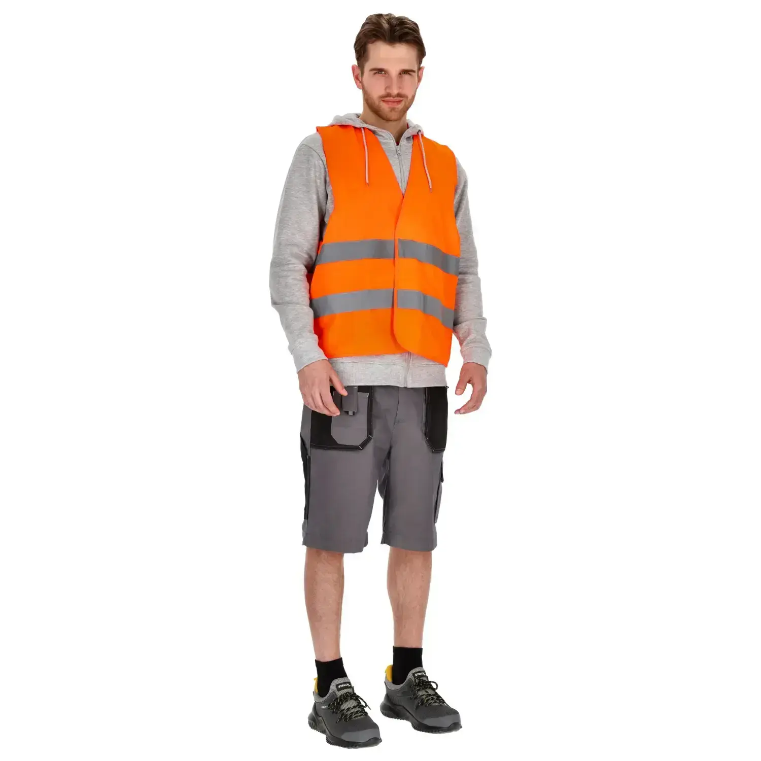 High-visibility vest SHINE 2XL Yellow STALCO S-42084