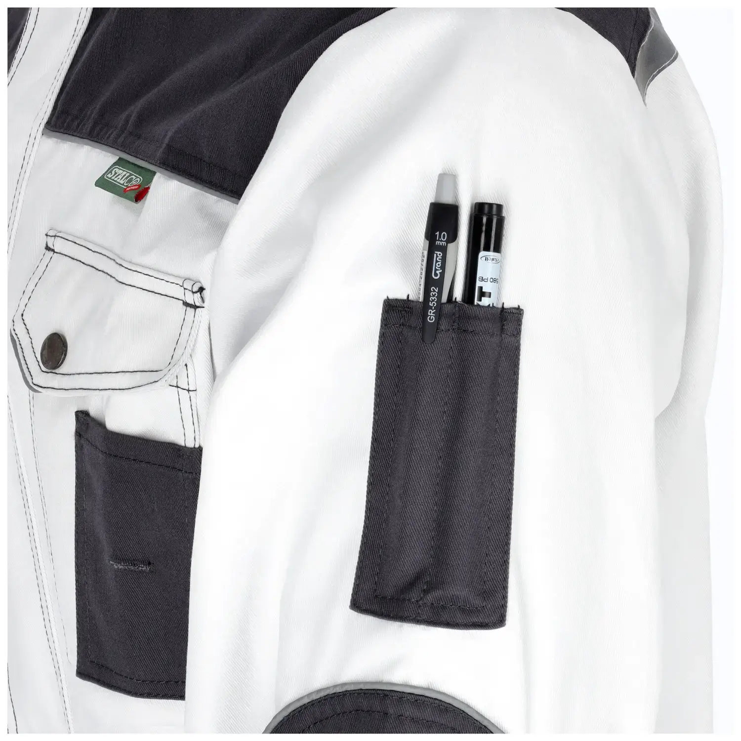 ALLROUND LINE L White Work Sweatshirt STALCO S-42167