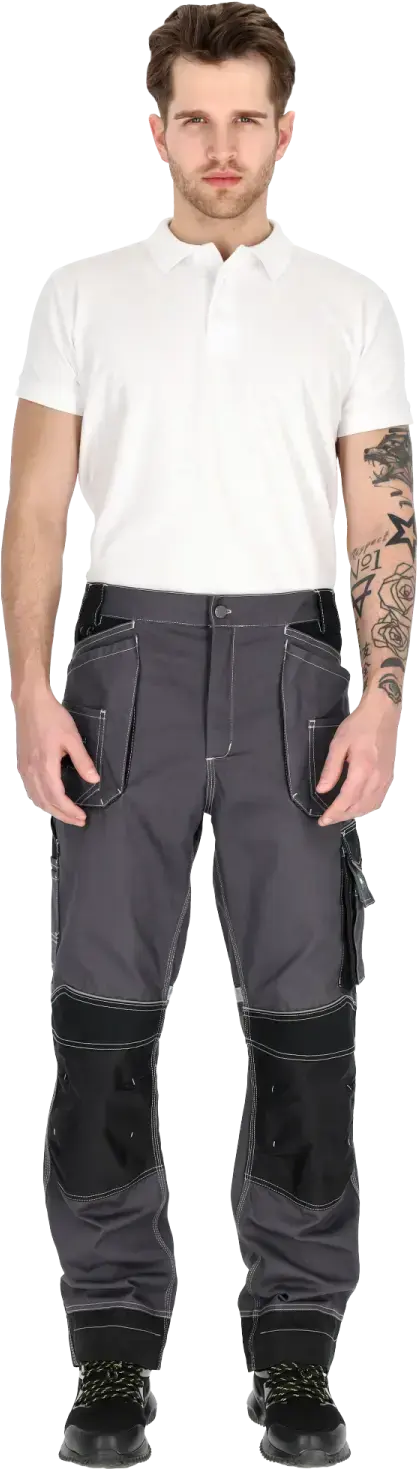 Work trousers ALLROUND LINE S Grey STALCO S-44421