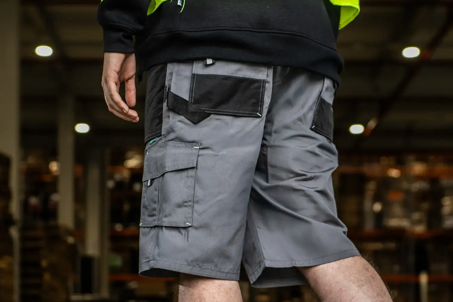 BASIC LINE Work Shorts L Gray STALCO S-47888