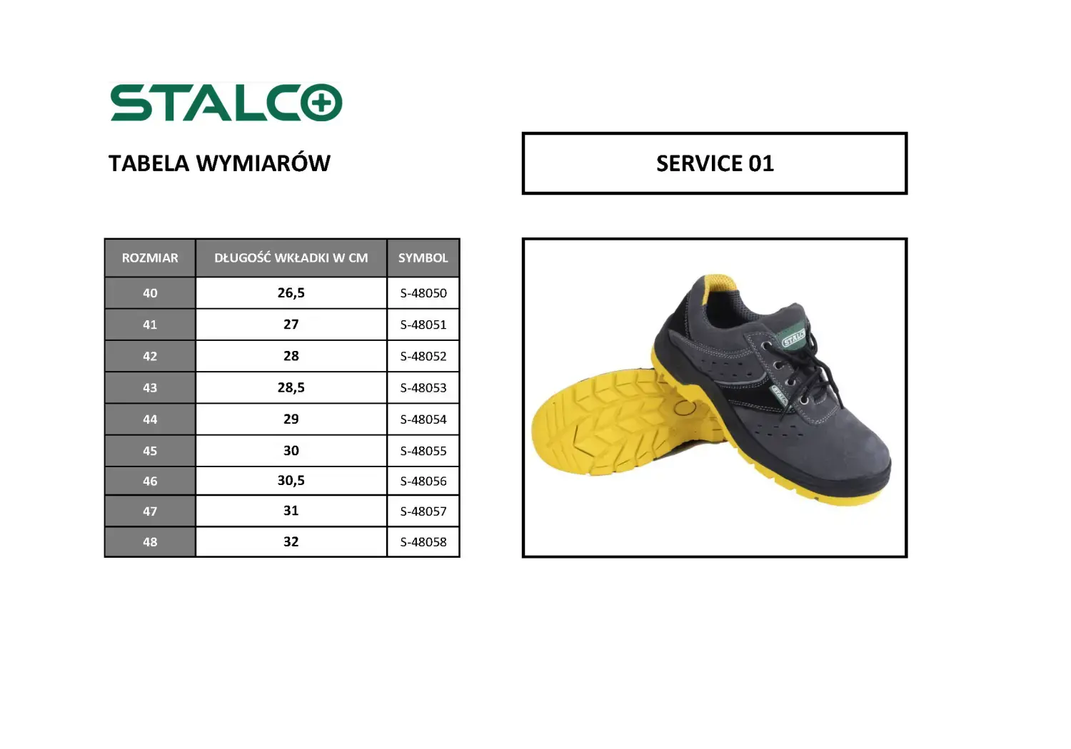 Leather low shoes SERVICE O1 size 40 STALCO S-48050
